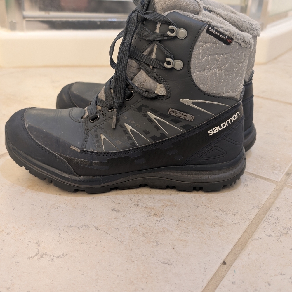 Salomon Gray Winter Boots